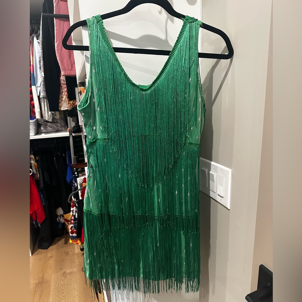 Flapper Fringe Dress Costume Green Medium M
 St. Patrick’s day